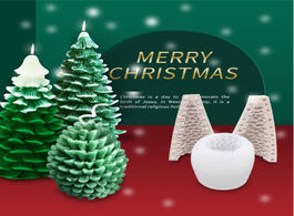 Foto van Huis inrichting christmas tree shape silicone mold aromatherapy candle for handmade decoration mould