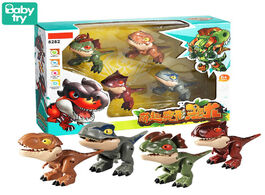 Foto van Speelgoed cute transform toys dinosaurs finger action figure robot for boys mecha juguetes jurassic 
