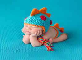 Foto van Baby peuter benodigdheden newborn dinosaur photography props hat and pants two piece suit blue costu