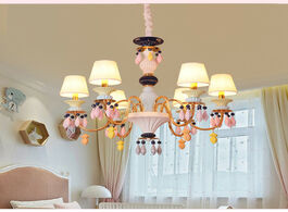 Foto van Lampen verlichting children s room crystal princess bedroom lamp led girl creative macaron chandelie