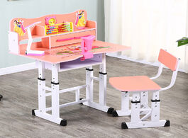 Foto van Meubels 2020 multifunctional adjustable desk and chair kid study table children homework ergonomic s