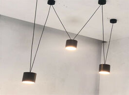 Foto van Lampen verlichting vintage loft vibia metal led pendant light foyer bar dining room modern black whi