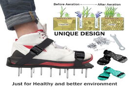 Foto van Gereedschap 1 pair of grass gardening walking revitalizing lawn aerator sandals shoes nail tool cult