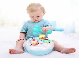 Foto van Speelgoed multifunctional early education educational puzzle electric hamster baby toy sound light f