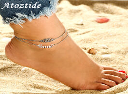 Foto van Sieraden atoztide 2019 new personalized custom name anklet for women gold stainless steel charms eng