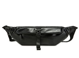 Foto van Tassen daeyoten soft leather men s waist bag motorcycle chest bags casual fanny pack multifunctional