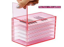 Foto van Schoonheid gezondheid 5 layers lash boxes storage box pallet holder for individual volume extension 