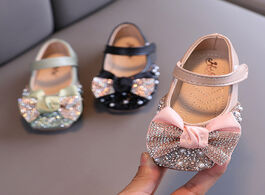 Foto van Baby peuter benodigdheden 2020 autumn girls shoes glitter mary janes pearl princess kids butterfly l