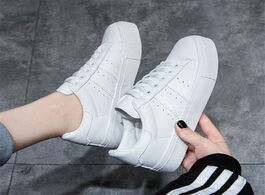 Foto van Schoenen women casual shoes female sneakers flats girl breathble vulcanized lace up white zapatos de