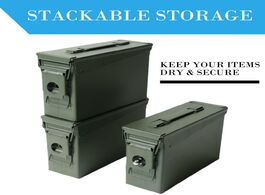 Foto van Beveiliging en bescherming 30 cal metal ammo case can military and army solid steel holder box for l