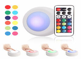 Foto van Lampen verlichting 12 color rgbw led night light wireless remote controller battery touch sensor und