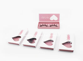 Foto van Schoonheid gezondheid romantic heart window mink eyelash box custom lashbox packaging with logo swee