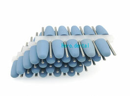 Foto van Schoonheid gezondheid 50pcs dental silicon rubber polishers polishing burs for resin base blue