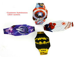 Foto van Horloge new captain america silicone led cartoon watch student gift electronic toy