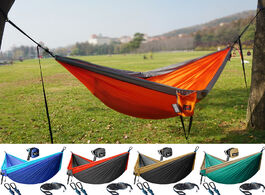 Foto van Meubels upgrade camping hammock outdoor tourist hanging hammocks portable parachute nylon hiking for