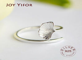 Foto van Sieraden free shipping 925 sterling silver leaf vintage open rings for women jewelry beautiful finge