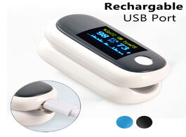 Foto van Schoonheid gezondheid usb rechargeable oximeter oled finger pulse spo2 heart rate monitor oximetro d