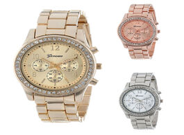 Foto van Horloge new geneva classic luxury rhinestone watch women watches fashion ladies clock reloj mujer re