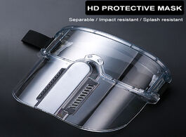 Foto van Beveiliging en bescherming protective mask transparent safety goggles face windproof dustproof anti 