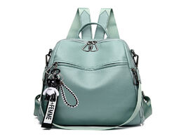 Foto van: Tassen backpack large capacity soft leather 2020 new lady travel bag luxury designer girl multifunct