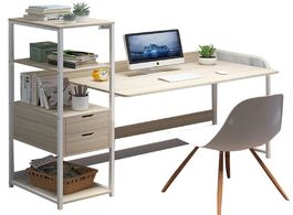 Foto van Meubels 1 pc laptop table household desk multifunctional for home bedroom wood color no stool