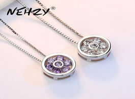 Foto van Sieraden nehzy 925 sterling silver necklace pendant fashion jewelry new woman high quality purple cr