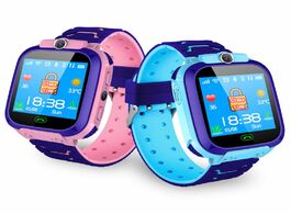 Foto van Horloge children smart waterproof watch anti lost kid wristwatch with gps positioning and sos functi