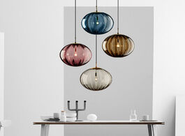 Foto van Lampen verlichting modern led pendant lights wave glass ball lamp loft bedroom kitchen hanging for l
