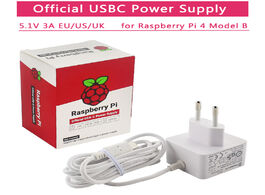 Foto van Computer raspberry pi 4 official usb c power adapter 5.1v 3a supply 1.5m 18 awg cable charger for mo