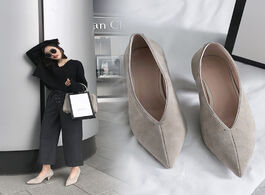 Foto van Schoenen 2020 hot women genuine leather shoes plus size 22 26.5cm sheep suede pumps shallow mouth si