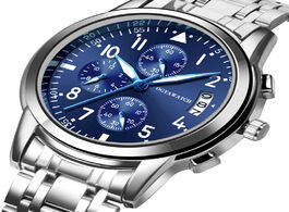 Foto van Horloge new business watch male clock retro design steel band relogio alloy quartz wristwatch luxury