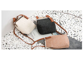 Foto van Tassen straw bags for woman shell handbags clip shoulder crossbody bag woven summer bohemia beach pu