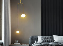 Foto van Lampen verlichting nordic minimalist bedroom bedside chandelier creative personality restaurant bar 