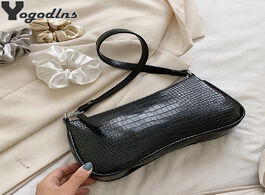 Foto van Tassen messenger handbags retro alligator pattern women shoulder bags new pu leather casual solid cr