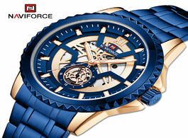 Foto van Horloge naviforce luxury sports watches for men military automatic date quartz wristwatch waterpraoo