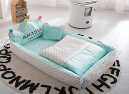 Foto van Baby peuter benodigdheden newborn portable crib kids sleeping bed nest travel cotton safety protecti