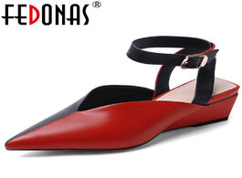 Foto van Schoenen fedonas elegant pumps women spring summer pointed toe shallow basic party casual shoes woma