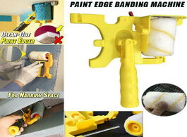 Foto van Woning en bouw paint brush set clean cut edger roller safe tool portable for home room wall ceiling 