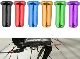 Foto van Sport en spel 50pcs lot bicycle brake shift line color tail cap wire end core cable aluminum cover g