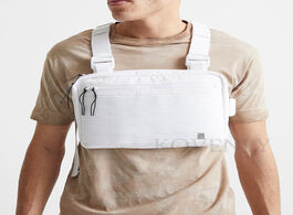 Foto van Tassen new streetwear chest bag for men hip hop vest rig bags fashion tactical strap male square pac