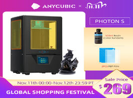 Foto van Computer anycubic photon s 3d printer uv lcd resin with dual z axis linear rail upgraded module off 