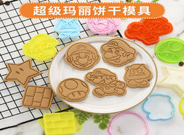 Foto van Speelgoed super mario mushroom cartoon biscuit mold household diy cookies 3d press baking tool