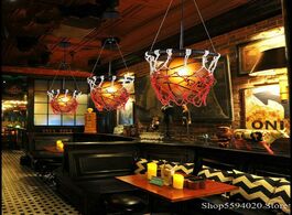 Foto van Lampen verlichting acrylic basketball pendant lights hanging lamp home deco bar cafe shop suspension
