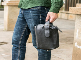 Foto van Tassen clutch bag for men business hasp vintage wallets sheepskin capacity genuine leather multifunc
