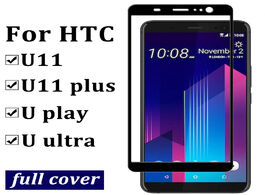 Foto van Telefoon accessoires full cover protection tempered glass for htc u11 screen protector plus u ultra 