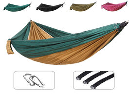 Foto van Meubels single double hammock nylon hanging bed durable ultra light sleeping swing outdoor camping t