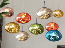 Foto van: Lampen verlichting modern nordic led glass chandelier dixon lava ball pendant lamps hanging bedroom 