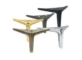 Foto van Meubels 4pcs height 12 15 19cm modern triangle iron metal furniture sofa chair legs cupboard table b