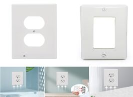 Foto van Woning en bouw 5pcs gfci socket panel us double plastic ambient light sensor outlet cover wall plate