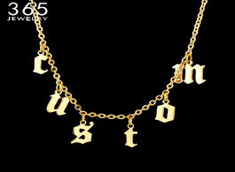 Foto van Sieraden new fashion multiple letters chain customized name necklace custom namplate stainless steel